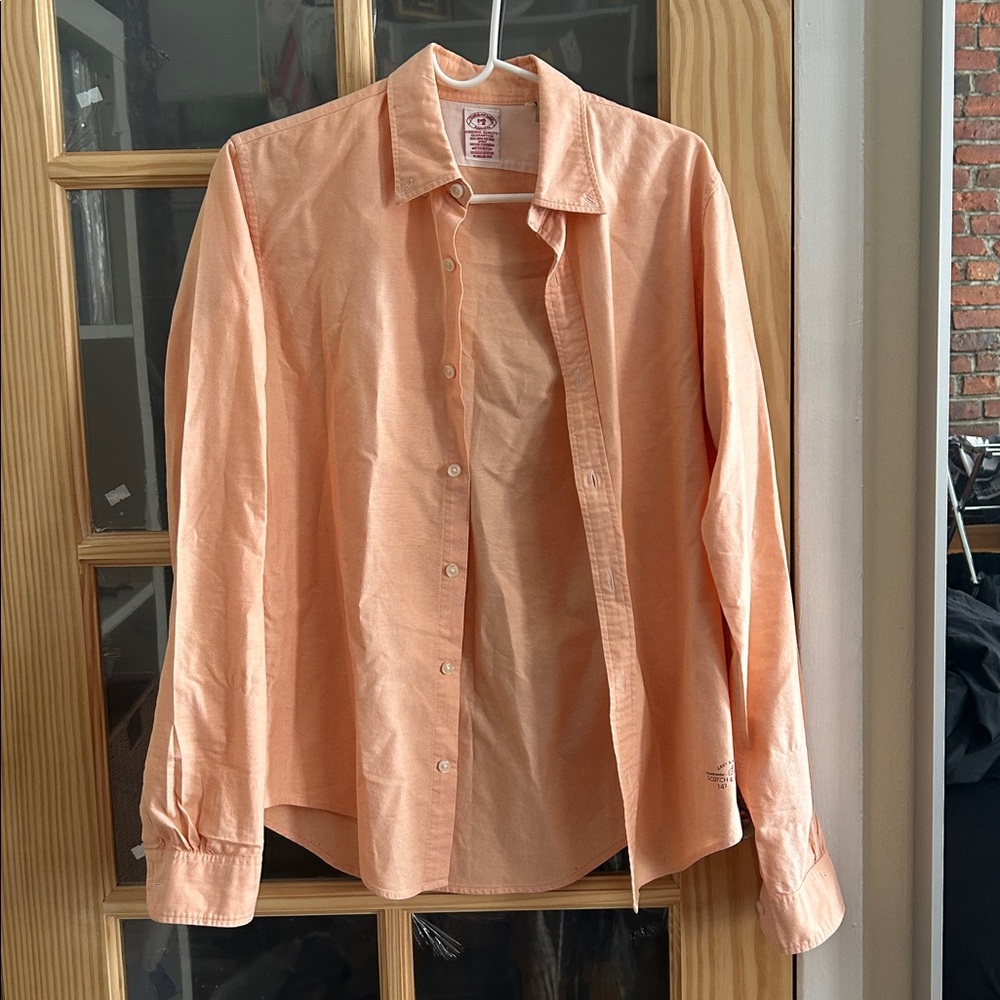 Scotch & Soda Light Orange Salmon Button up Shirt
